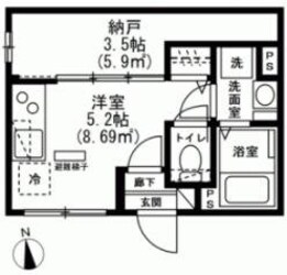 仮）中野区南台３丁目新築の物件間取画像